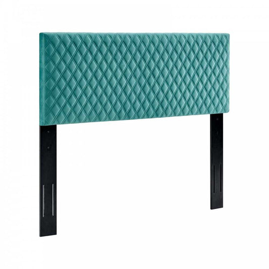 Angela Full/Queen Performance Velvet Headboard, Teal