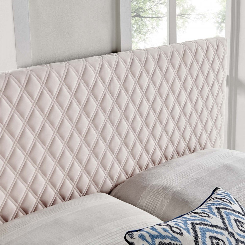 Angela King Performance Velvet Headboard, Pink