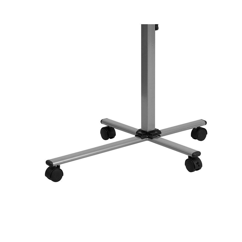 Angle and Height Adjustable Mobile Laptop Computer Table with Cherry Top