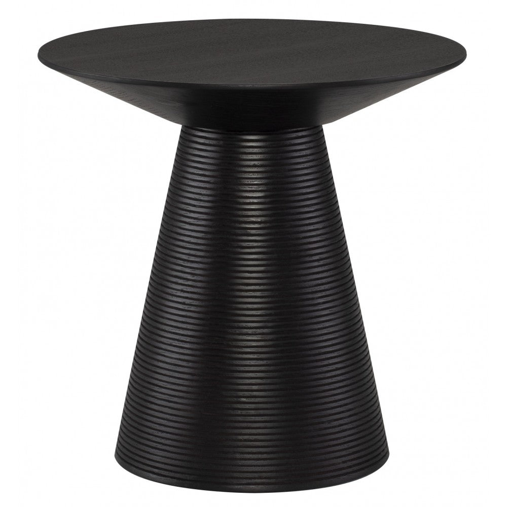 Anika Black Wood Side Table