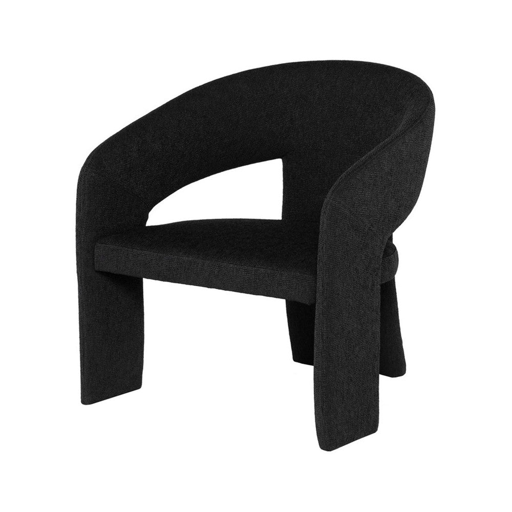 Anise Activated Charcoal Fabric Occasional Chair