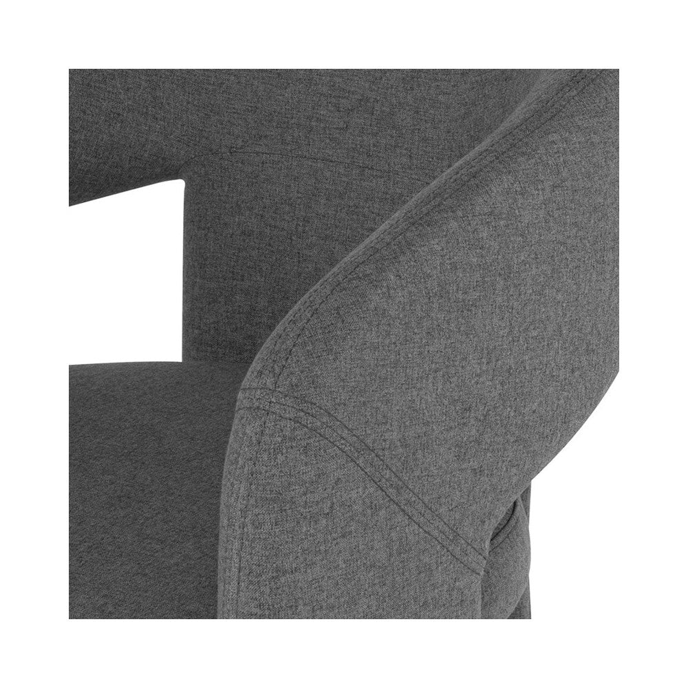 Anise Shale Gray Fabric Dining Chair