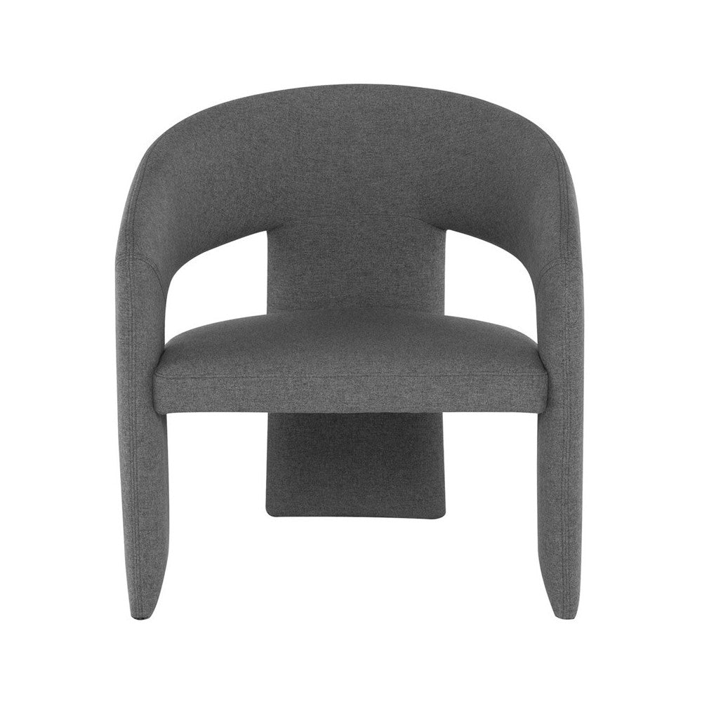 Anise Shale Gray Fabric Occasional Chair