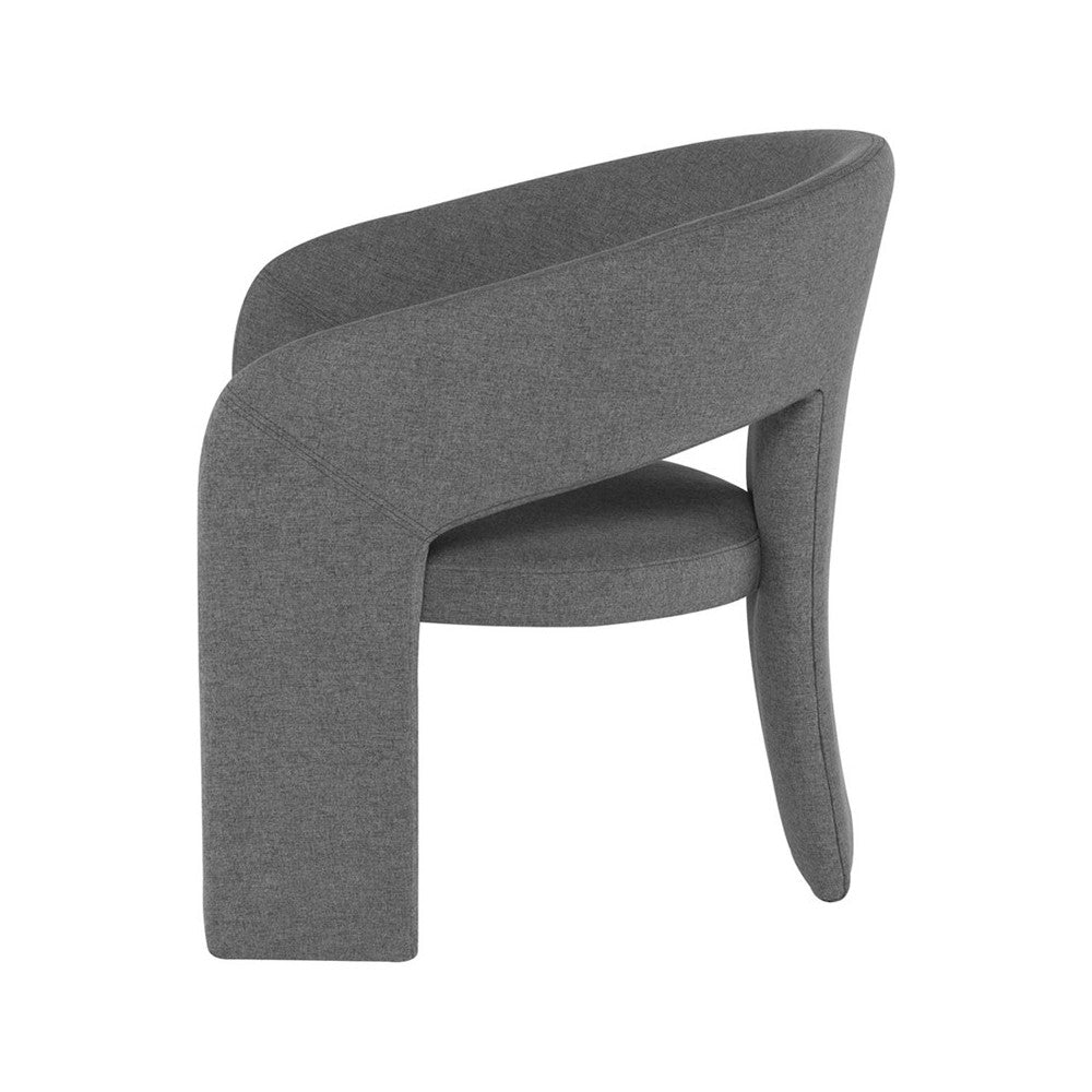 Anise Shale Gray Fabric Occasional Chair