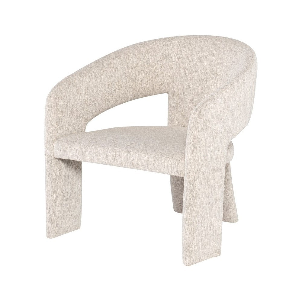 Anise Shell Fabric Occasional Chair