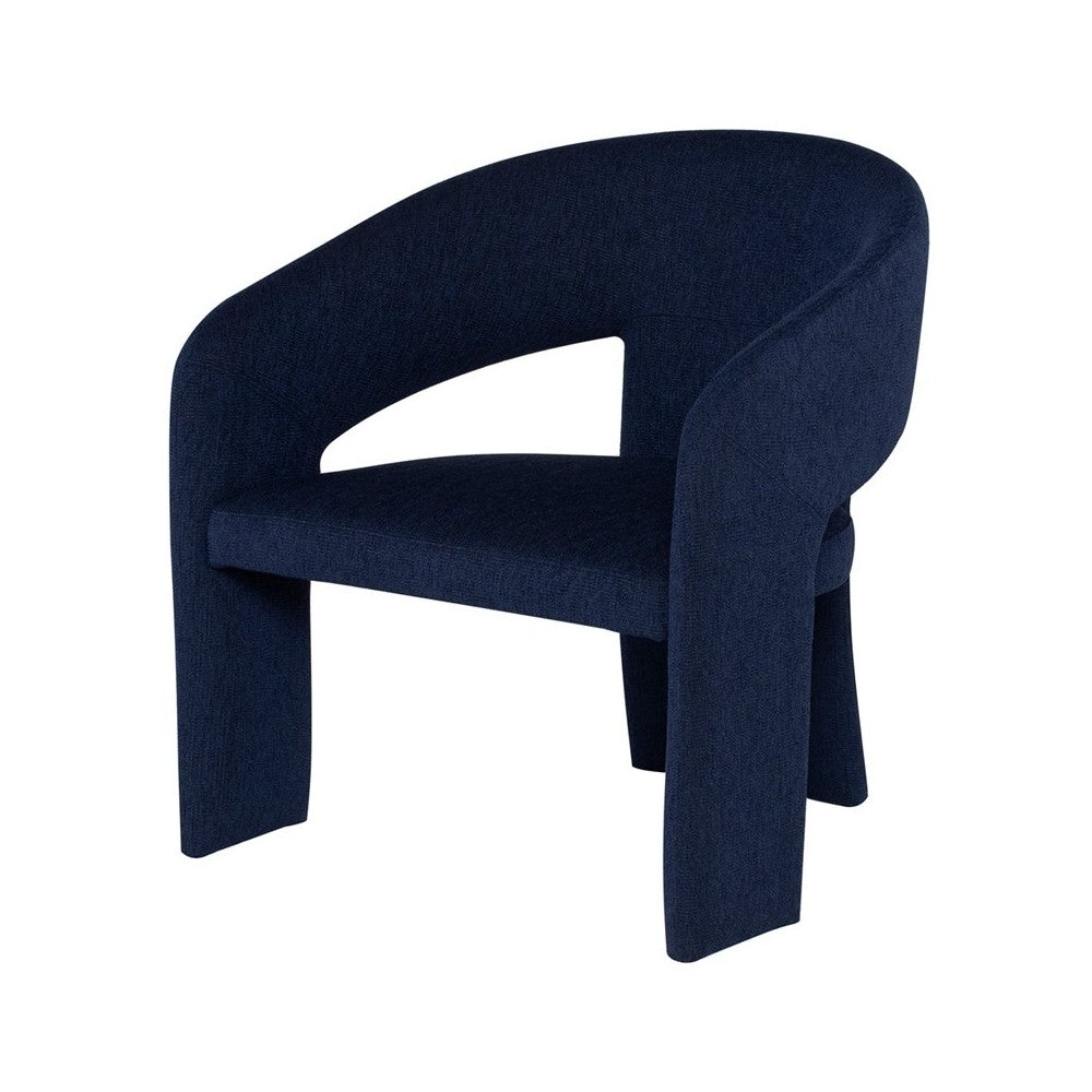 Anise True Blue Fabric Occasional Chair