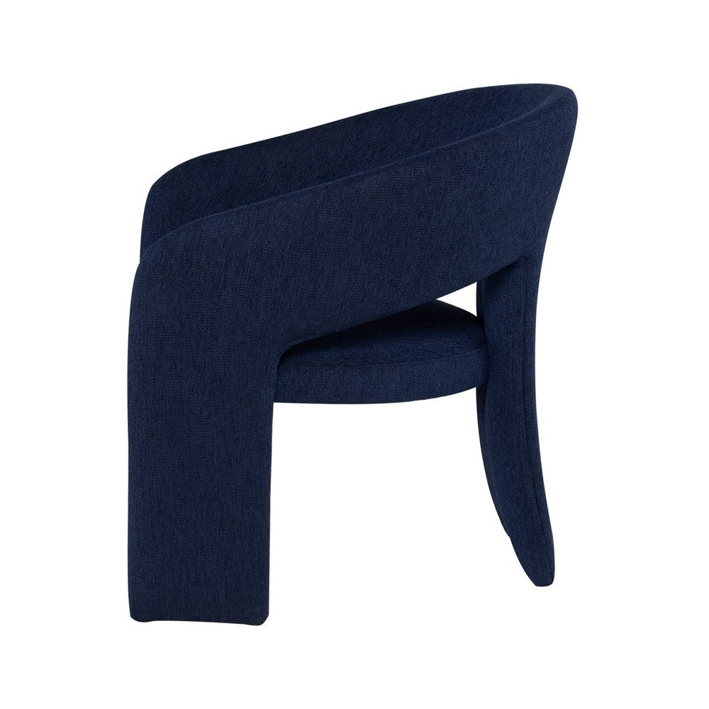 Anise True Blue Fabric Occasional Chair