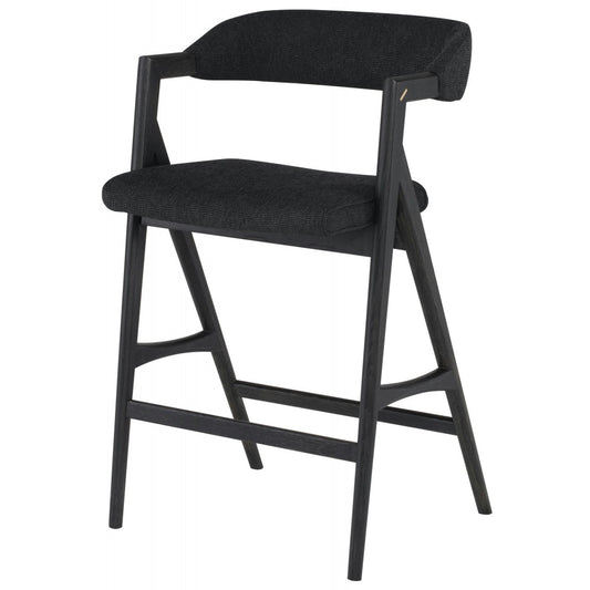 Anita Activated Charcoal Fabric Counter Stool