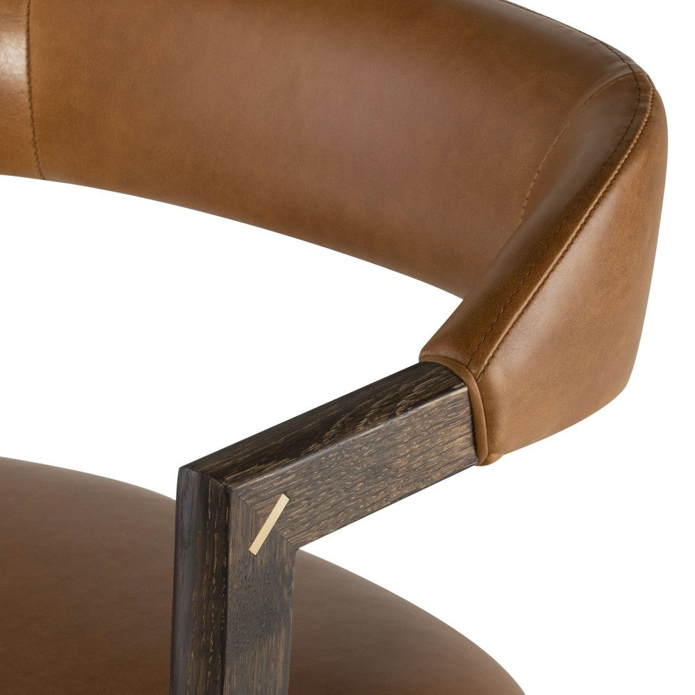 Anita Desert Leather Bar Stool