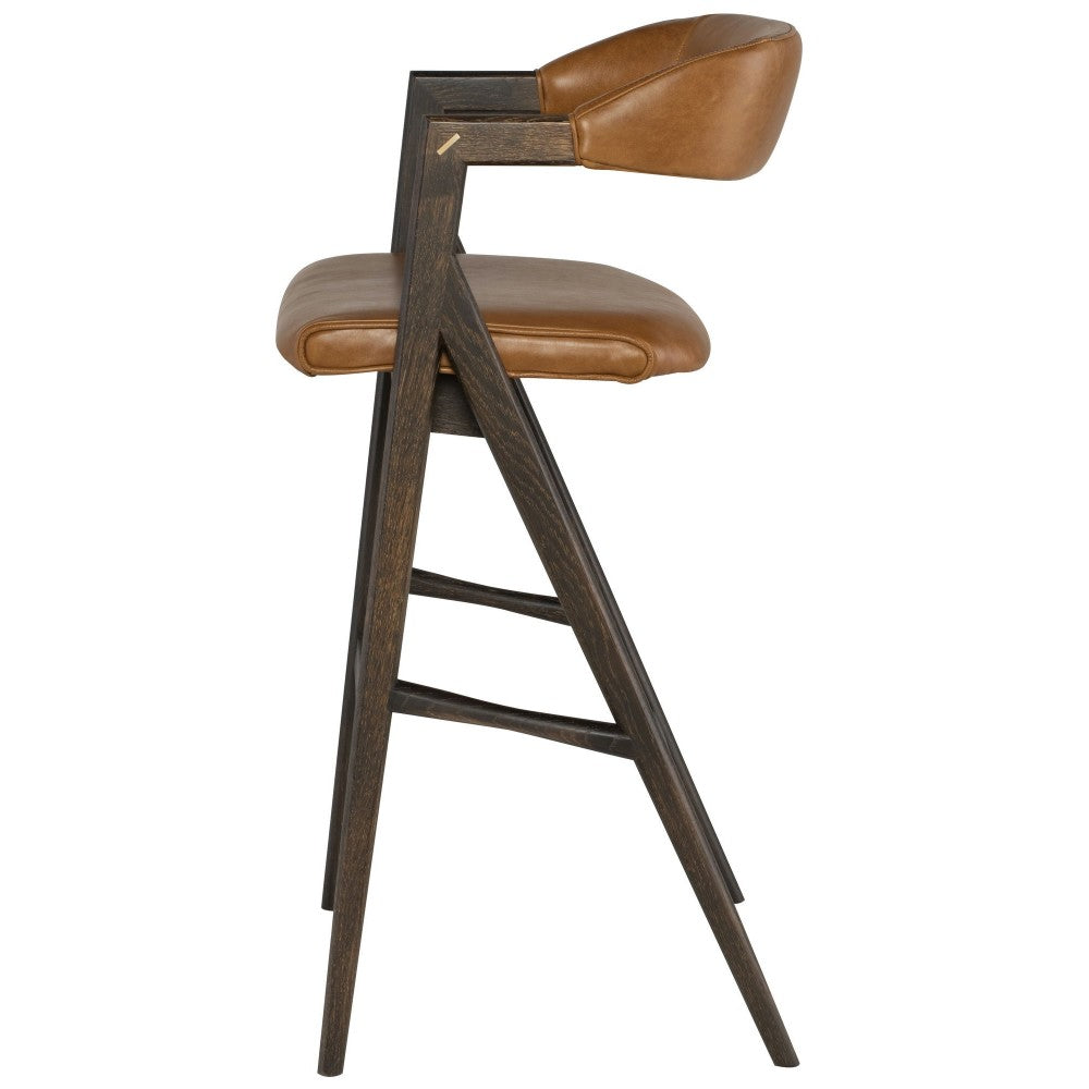 Anita Desert Leather Bar Stool