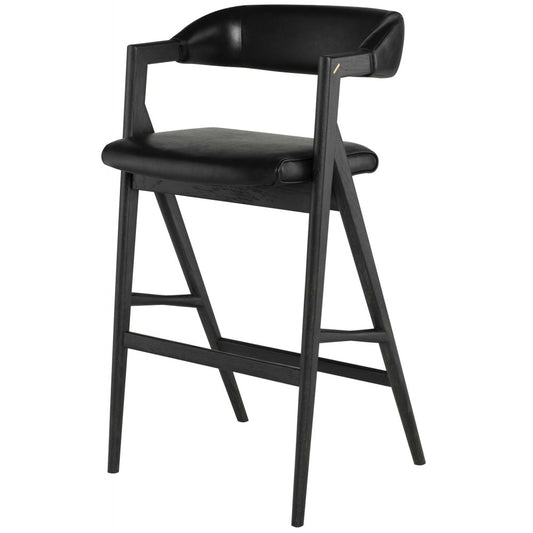 Anita Raven Leather Bar Stool