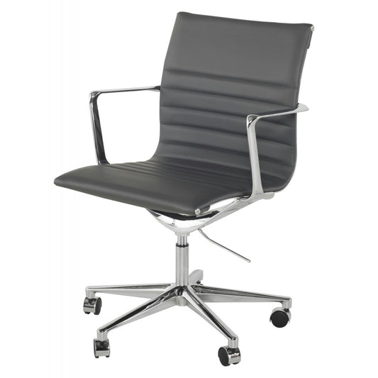 Antonio Gray Naugahyde Office Chair