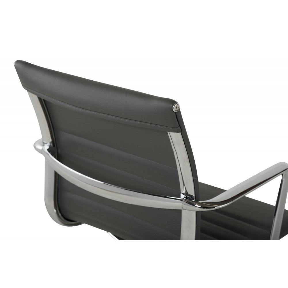 Antonio Gray Naugahyde Office Chair