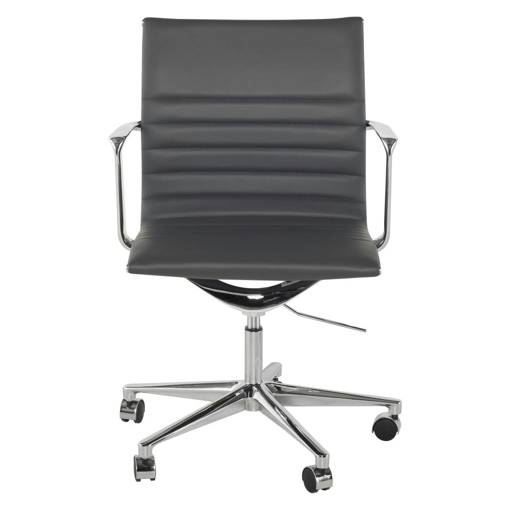 Antonio Gray Naugahyde Office Chair