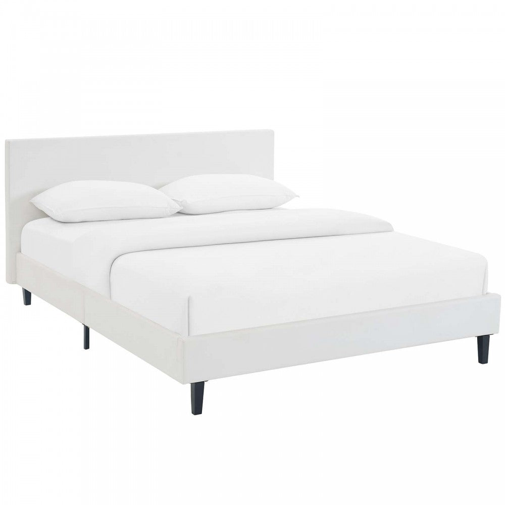 Anya Full Bed, White