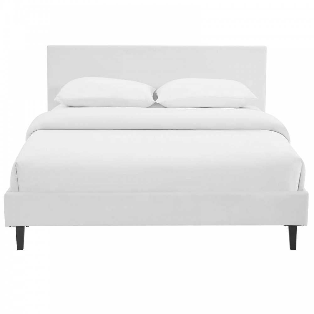 Anya Full Bed, White