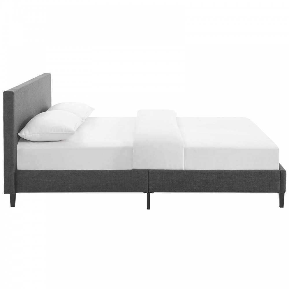 Anya Full Fabric Bed, Gray