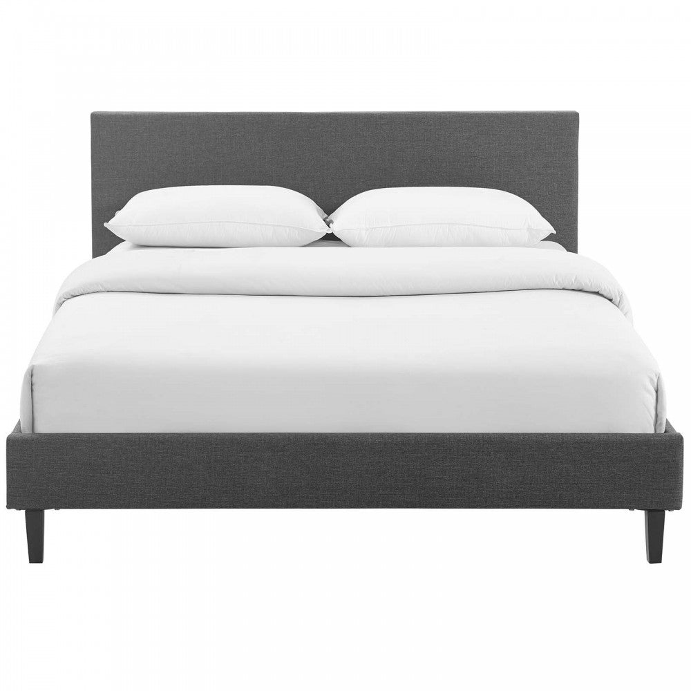 Anya Full Fabric Bed, Gray