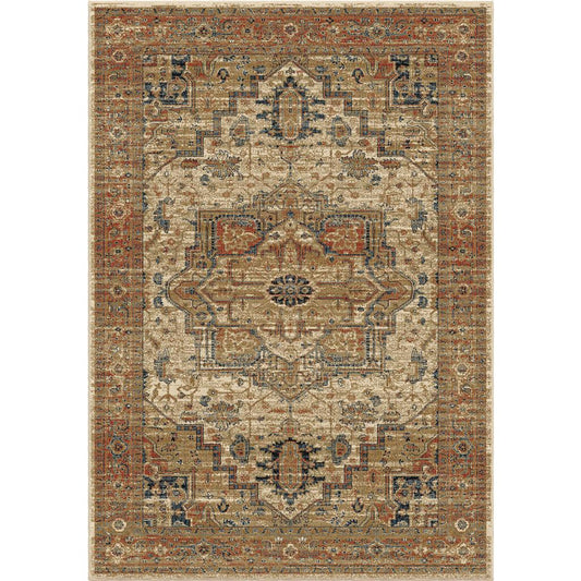 Palmetto Living Heriz Medallion Off White 7'8"x10'10"