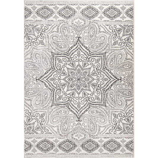 Palmetto Living Paisley Points White 6'5" x 9'6"