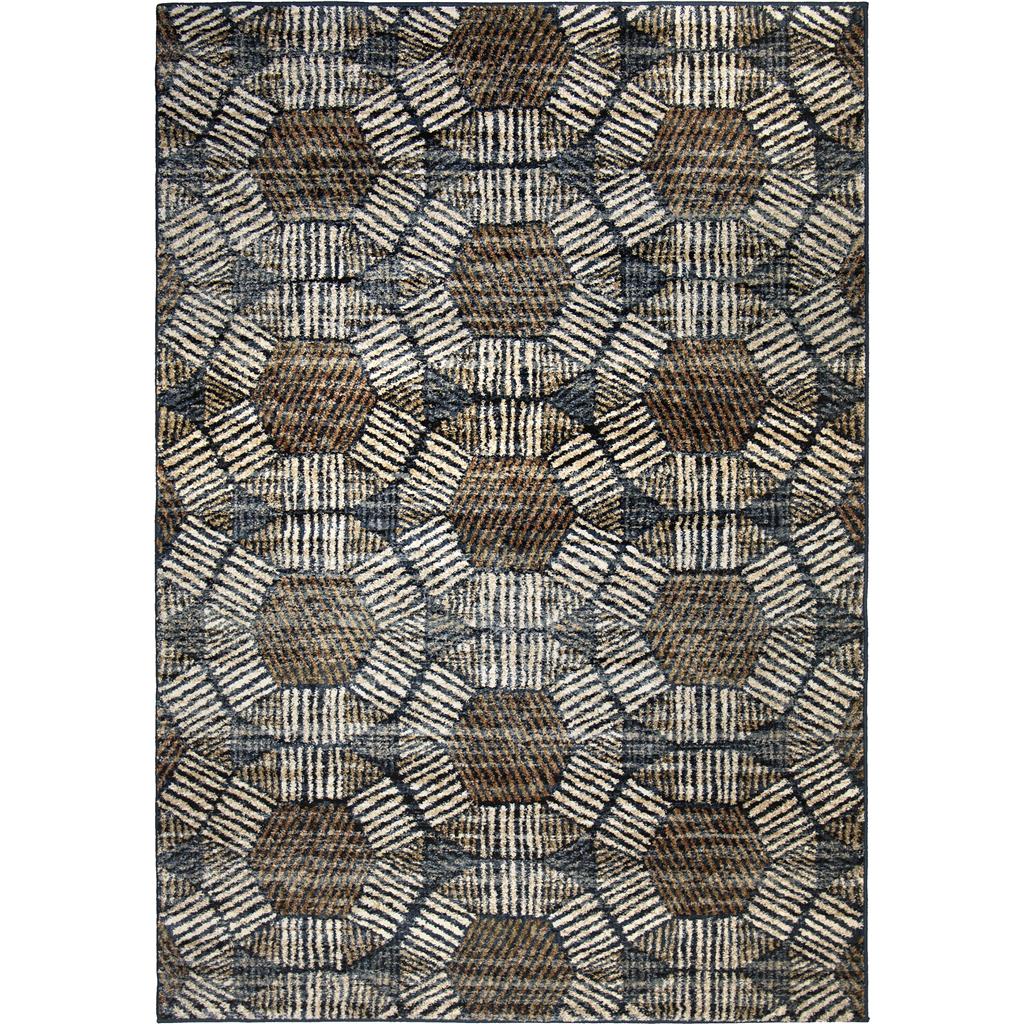 Palmetto Living Textured Penny Blue 7'8"x10'10"