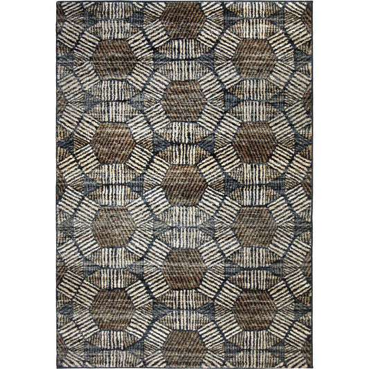 Palmetto Living Textured Penny Blue 7'8"x10'10"