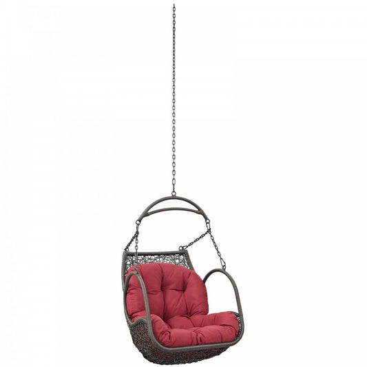 Arbor Outdoor Patio Swing Chair Without Stand, Red