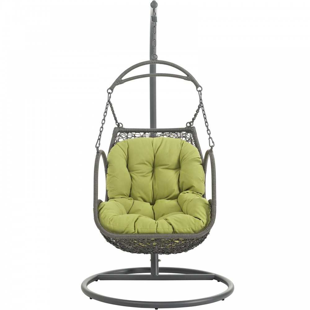 Arbor Outdoor Patio Wood Swing Chair, Peridot