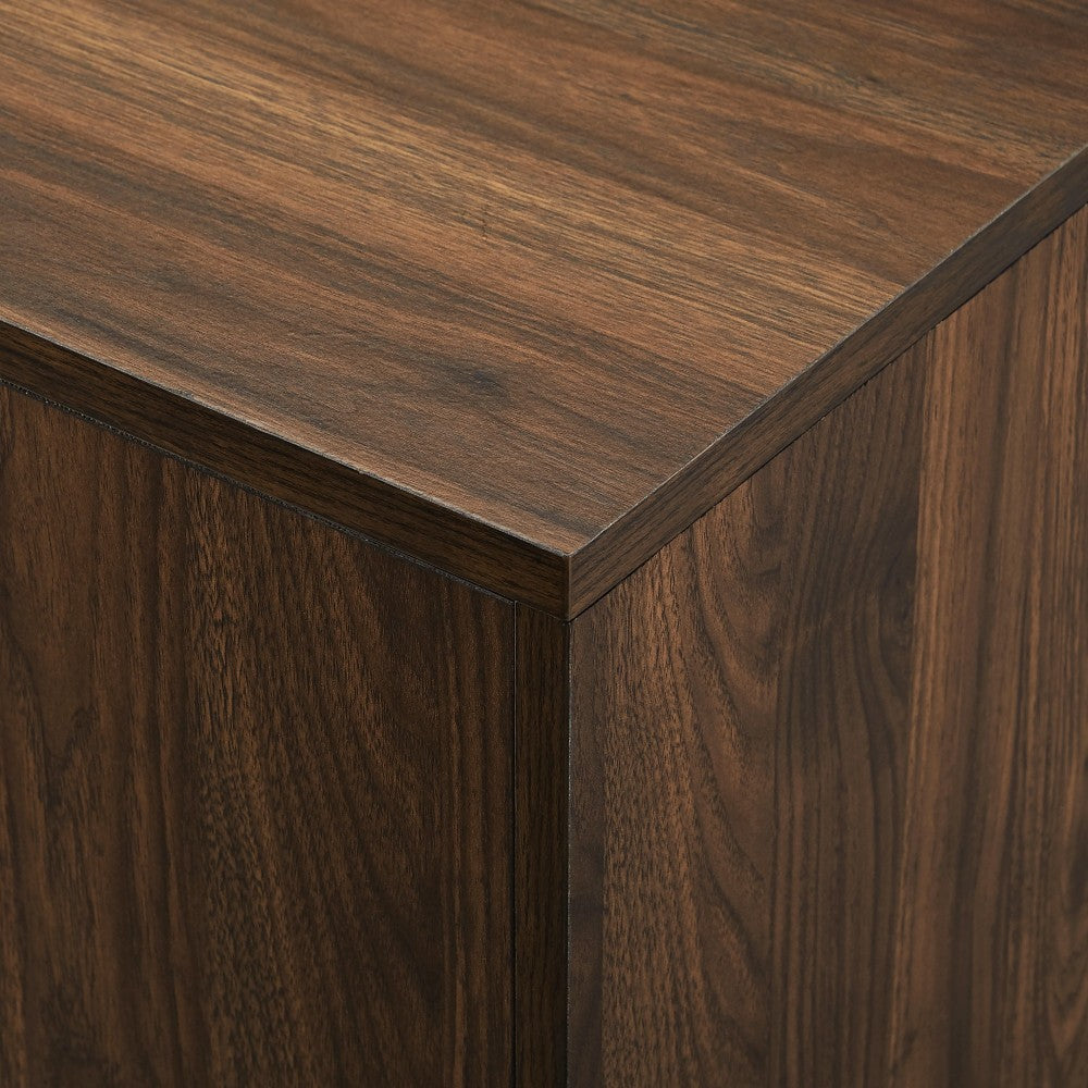 Archer 42" 2 Door Bar Cabinet with Bottle Storage - Dark Walnut