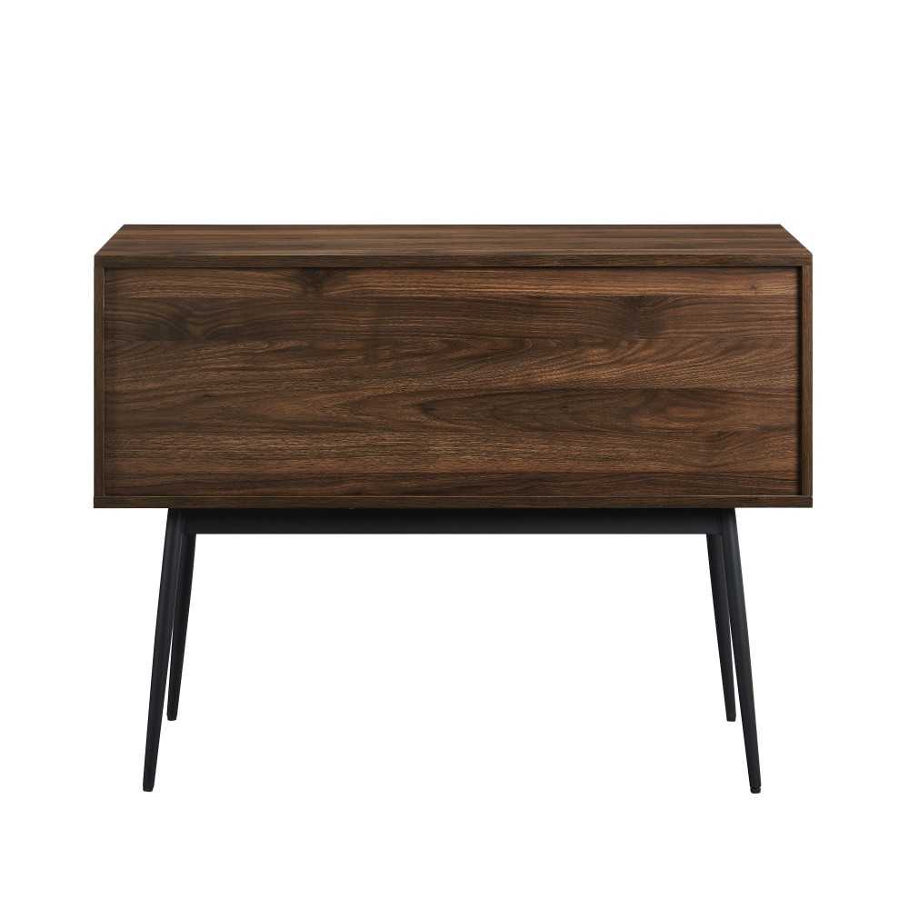 Archer 42" 2 Door Bar Cabinet with Bottle Storage - Dark Walnut