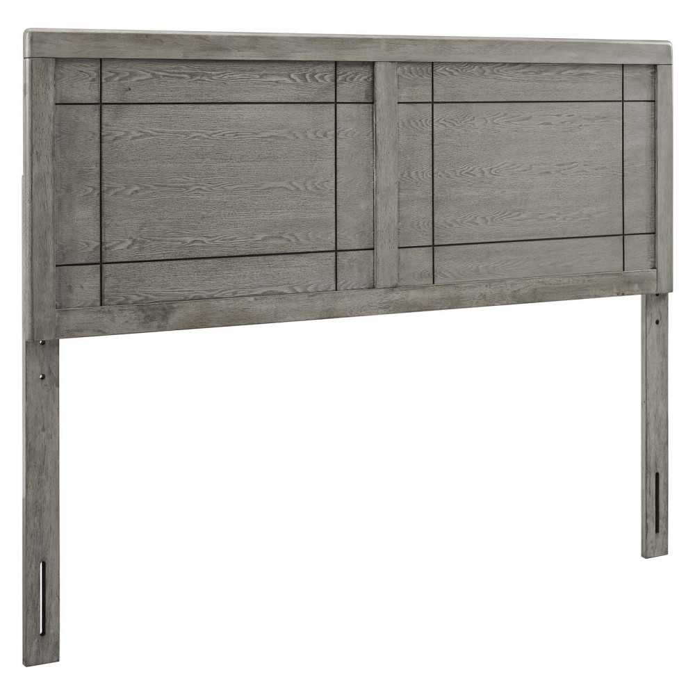 Archie Full Wood Headboard, Gray