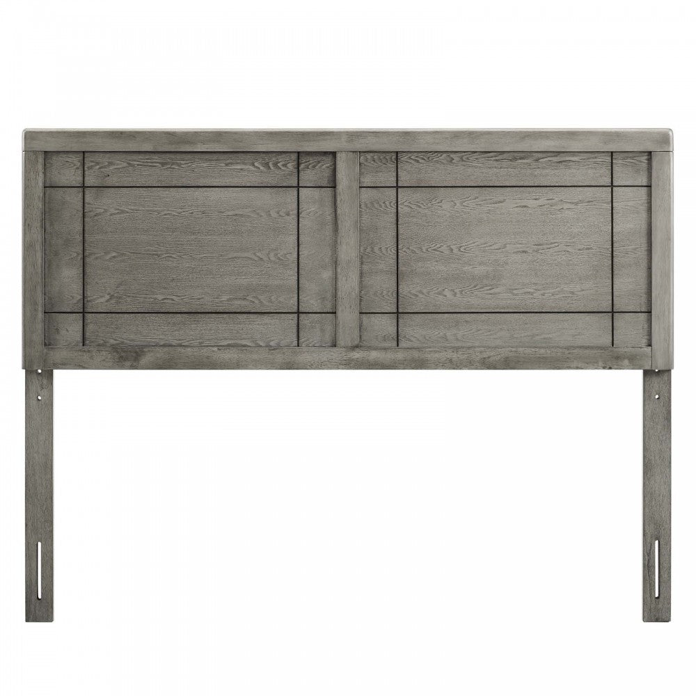 Archie King Wood Headboard, Gray