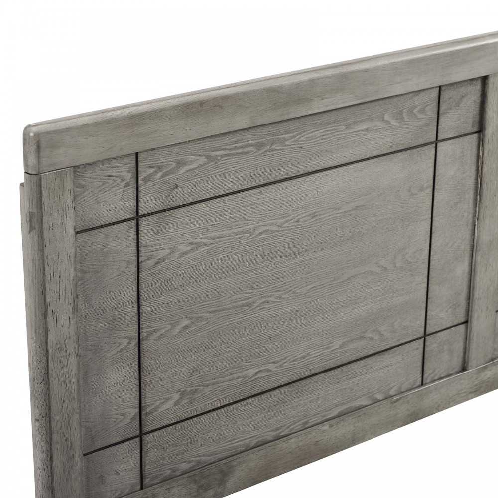 Archie King Wood Headboard, Gray