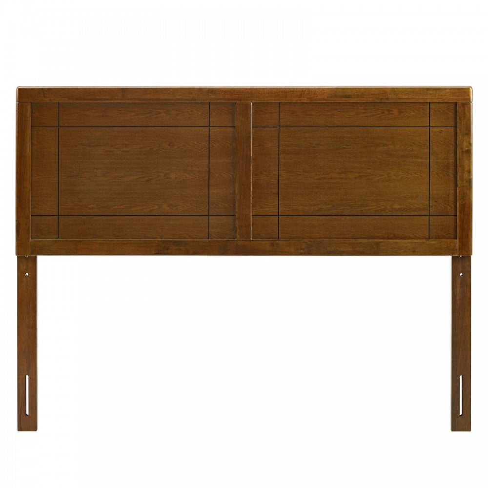 Archie King Wood Headboard, Walnut