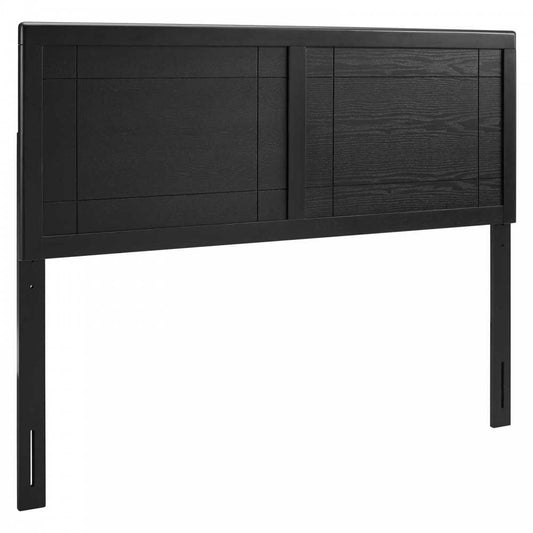 Archie King Wood Headboard, Black