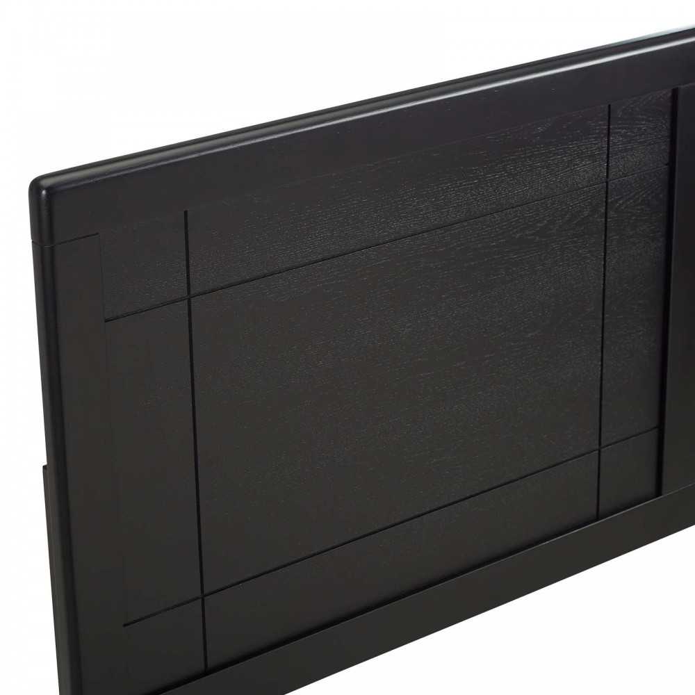 Archie King Wood Headboard, Black