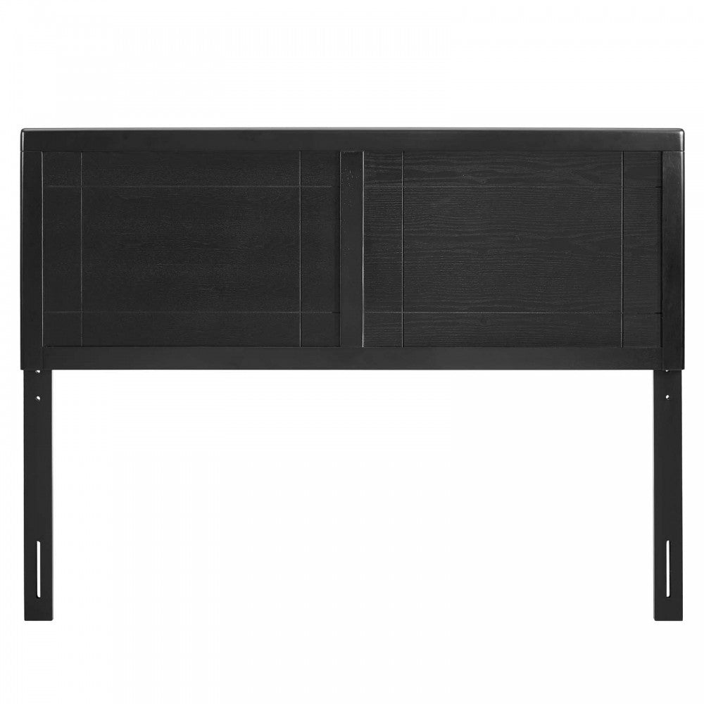 Archie King Wood Headboard, Black