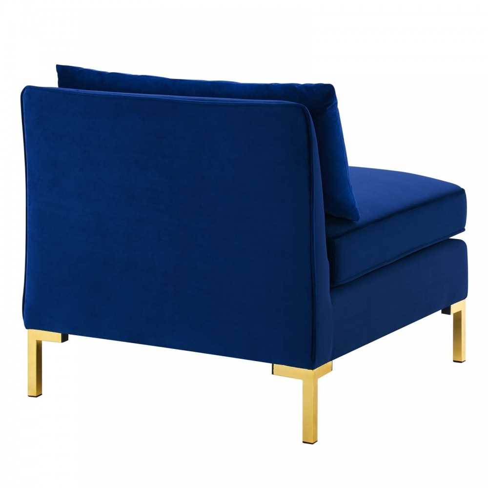 Ardent 4-Seater Performance Velvet Sofa, Navy