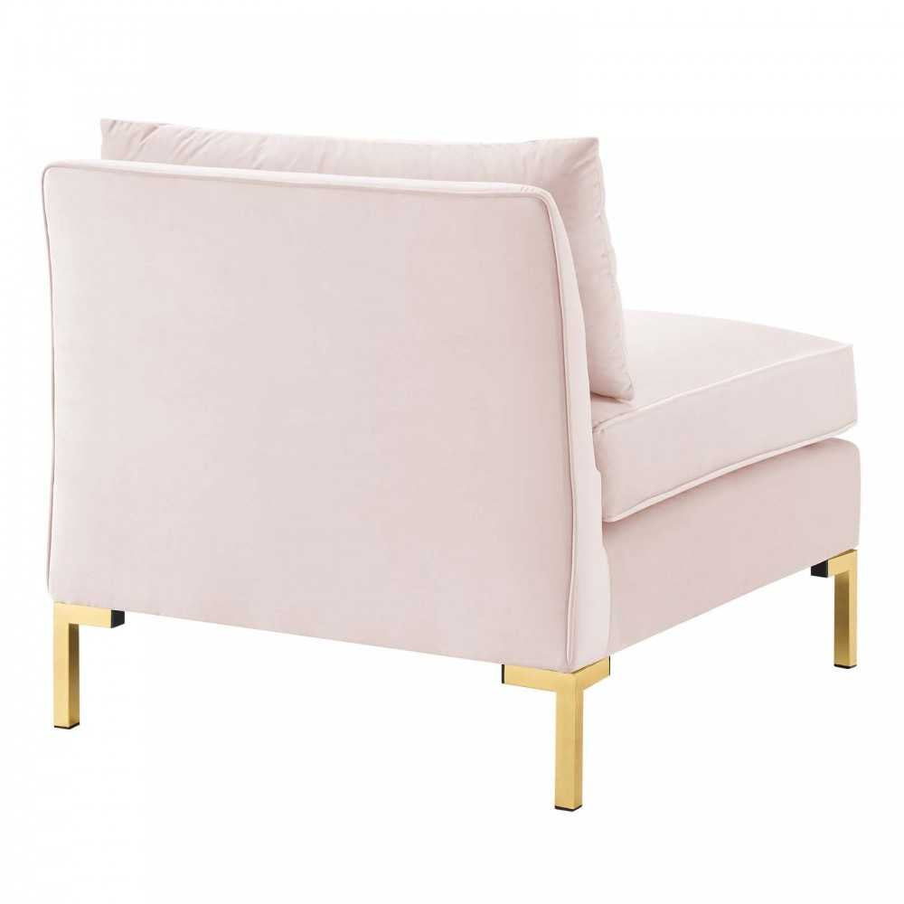 Ardent 5-Piece Performance Velvet Sectional Sofa, Pink, EEI-4276-PNK