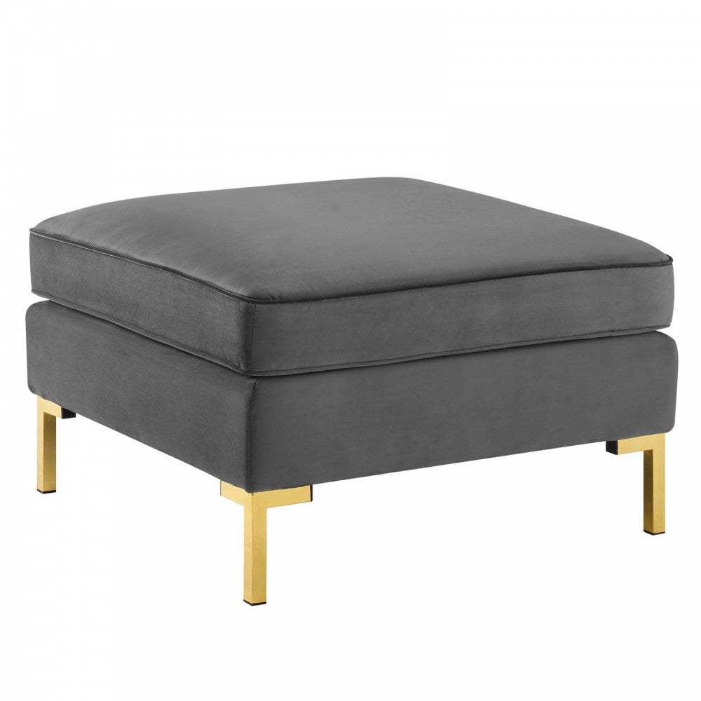 Ardent 5-Piece Performance Velvet Sectional Sofa, Gray, EEI-4273-GRY