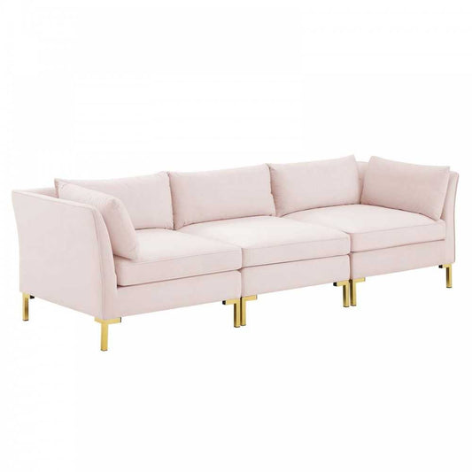 Ardent Performance Velvet Sofa, Pink