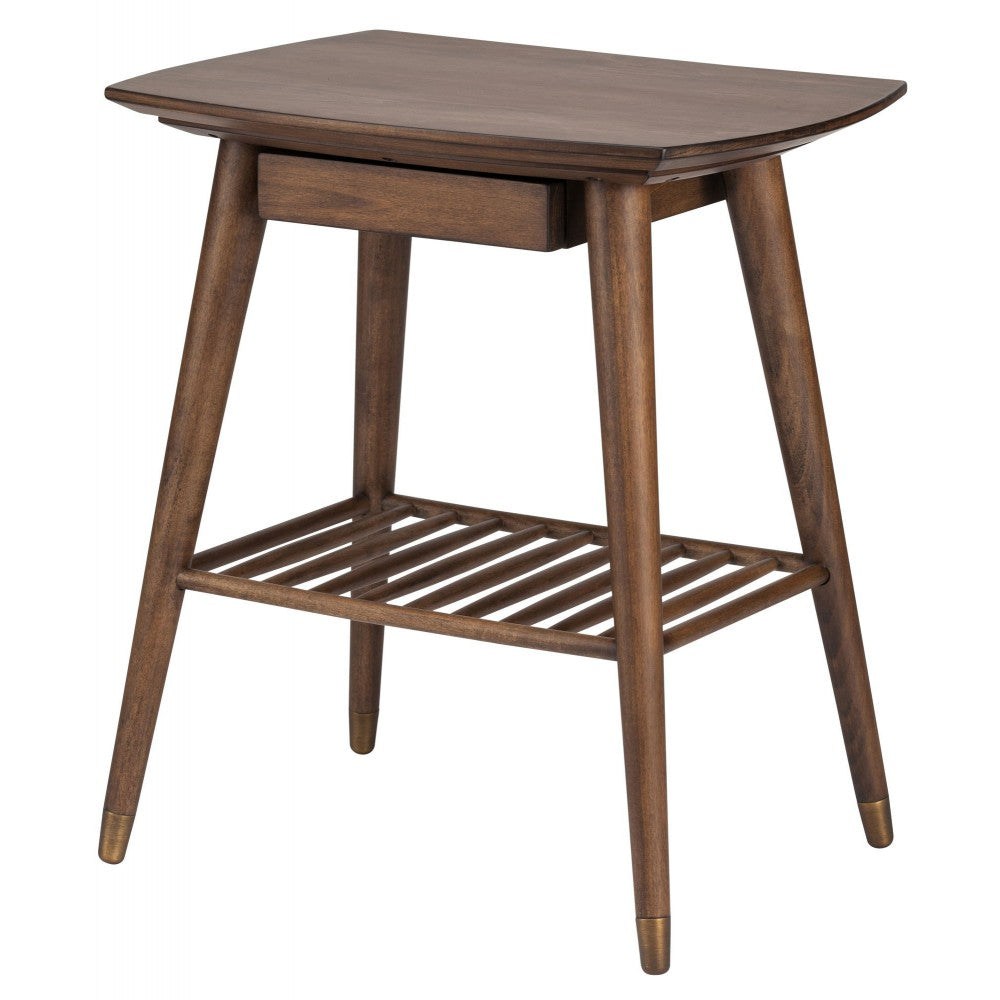 Ari Walnut Wood Side Table, HGST108