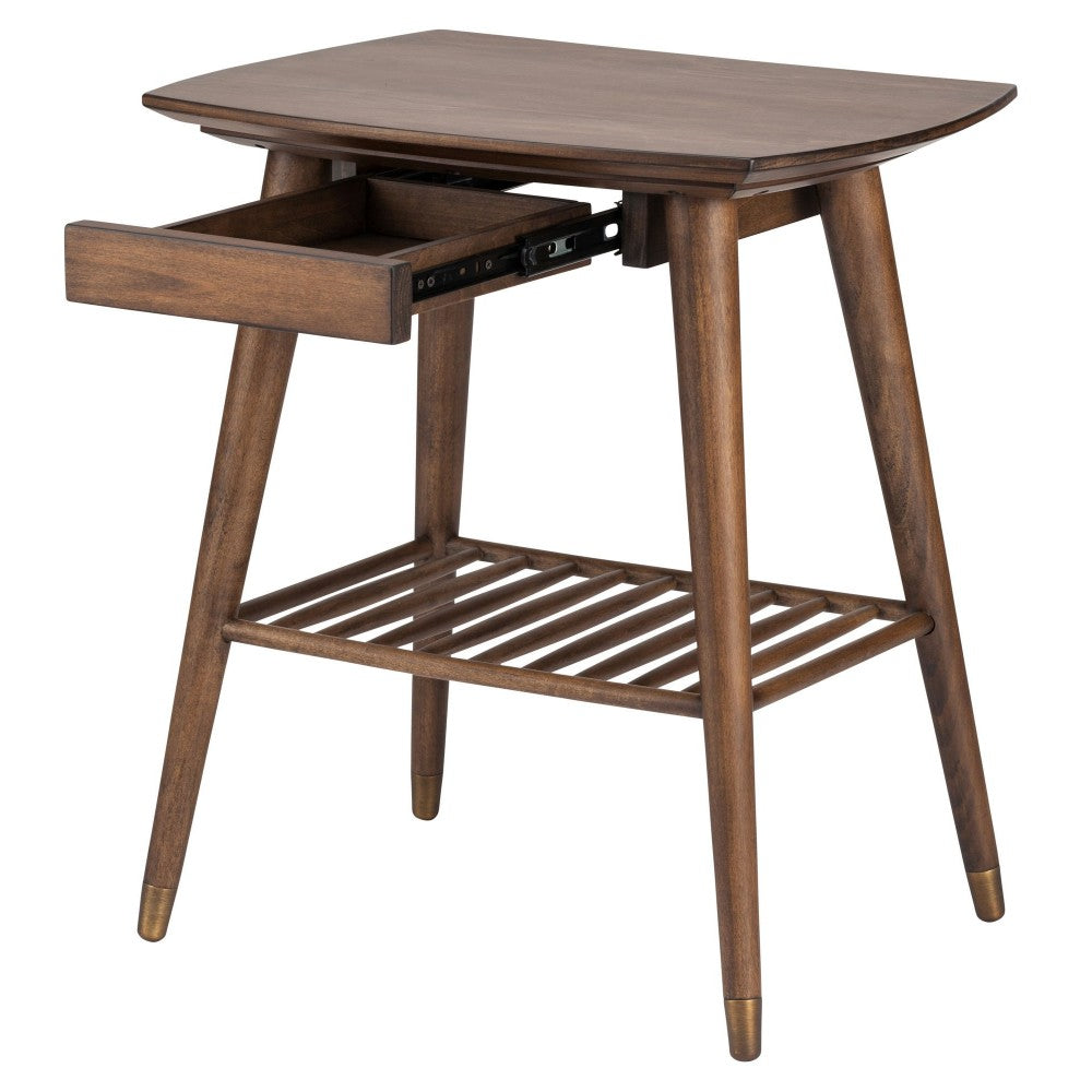 Ari Walnut Wood Side Table, HGST108