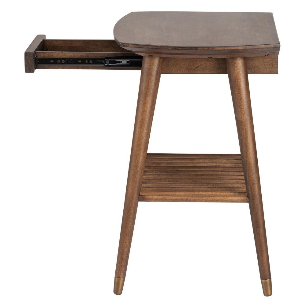 Ari Walnut Wood Side Table, HGST108