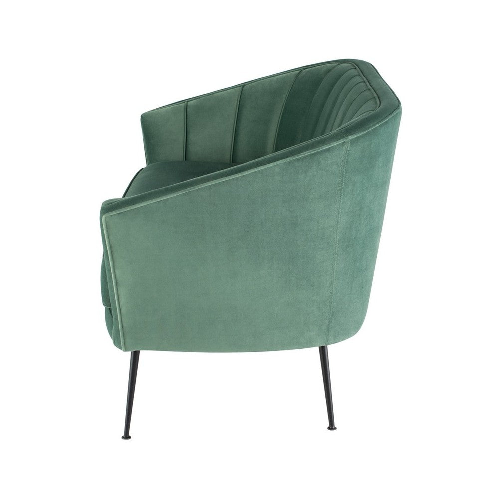 Aria Moss Fabric Double Seat Sofa