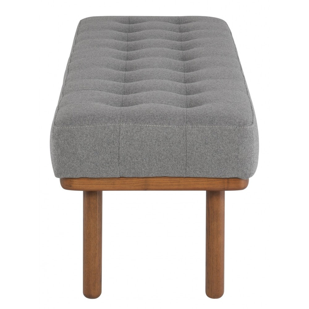Arlo Light Gray Fabric Occasional Bench