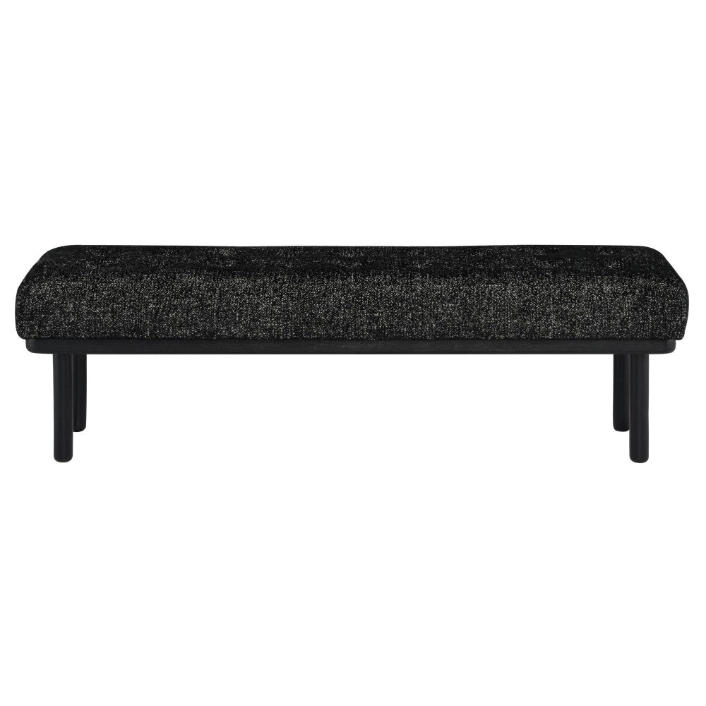 Arlo Salt & Pepper Fabric Occasional Bench