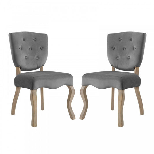 Array Dining Side Chair Set of 2, Gray