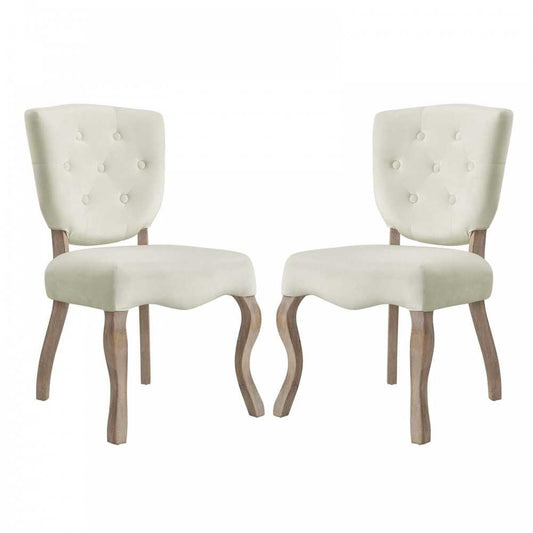 Array Dining Side Chair Set of 2, Ivory