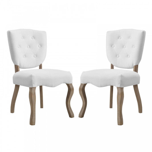 Array Dining Side Chair Set of 2, White